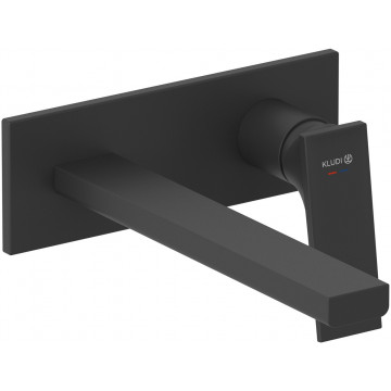 Смеситель для раковины Kludi Decus 542453975 черный матовый