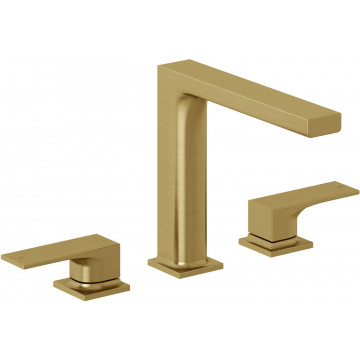 Смеситель для раковины Kludi Decus 54393N075 золото брашированное