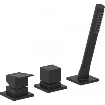 Смеситель на борт ванны Kludi Decus 544473975 черный матовый