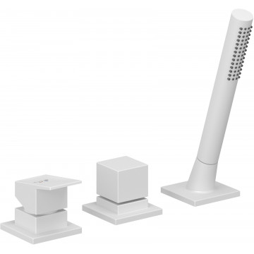 Смеситель на борт ванны Kludi Decus 544475375 белый матовый