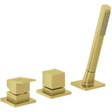 Смеситель на борт ванны Kludi Decus 54447N075 золото брашированное