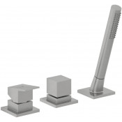 Смеситель на борт ванны Kludi Decus 54447N575 никель брашированный