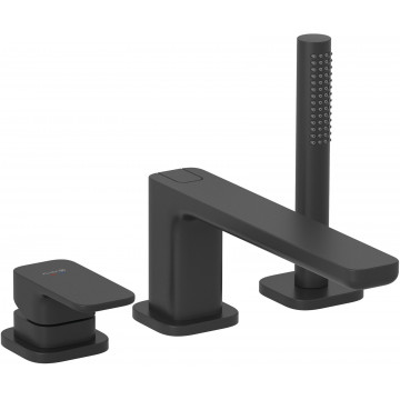 Смеситель на борт ванны Kludi Renon 424483975 черный матовый