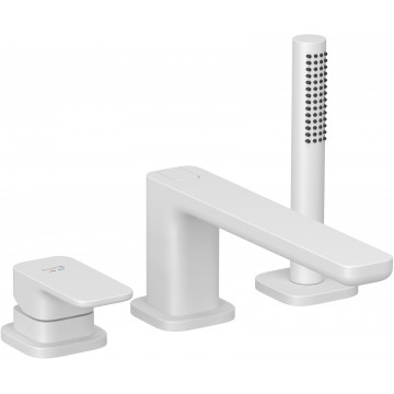 Смеситель на борт ванны Kludi Renon 424485375 белый матовый