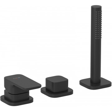 Смеситель на борт ванны Kludi Renon 424473975 черный матовый