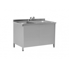 Мойка для эндоскопов 1 секция, емкость с крышкой, смеситель, 1200х700х850 мм, 25574