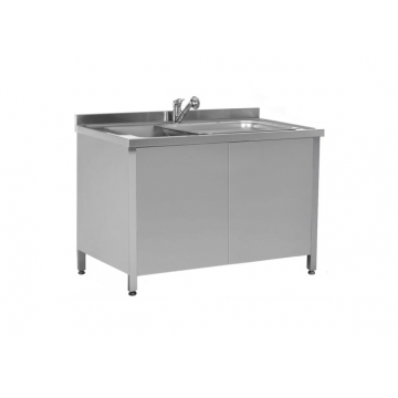 Мойка для эндоскопов 1 секция, емкость с крышкой, смеситель, 1200х700х850 мм, 25574