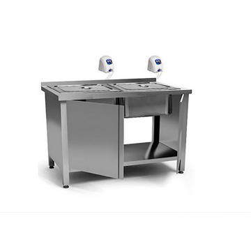 Мойка для эндоскопов 2 секции, 2 насоса для эндоскопов,1600х700х850 мм, 24044