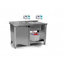 Мойка для эндоскопов 2 секции, 2 насоса для эндоскопов,1600х700х850 мм Полуавтомат, 24045