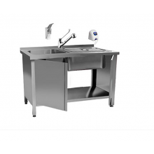 Мойка для эндоскопов 2 секции в комплекте насос, дозатор, смеситель и крышкой для мойки, 19731