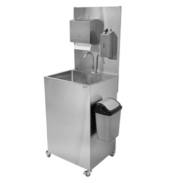 Рукомойник автономный передвижной, дозатор сенсор, диспенсор, ведро, 2 емкости, подсветка, 25450