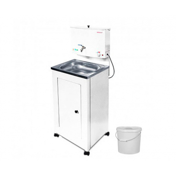 Раковина передвижная, бачок с подогревом, со сливной емкостью, 480х540х1360 мм, 23235