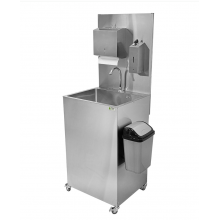 Рукомойник автономный передвижной, дозатор сенсор, диспенсор, ведро, 2 емкости, с обогревом, 25449