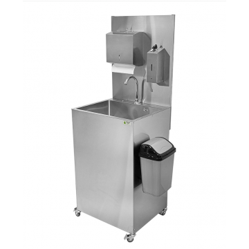 Рукомойник автономный передвижной, дозатор сенсор, диспенсор, ведро, 2 емкости, с обогревом, 25449