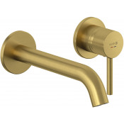 Смеситель для раковины Kludi Bozz 38245N076S золото брашированное