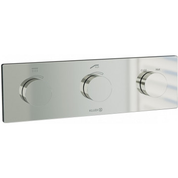 Смеситель для душа Kludi PushTronic 3830005-00 электронный с термостатом хром