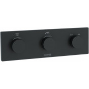 Смеситель для душа Kludi PushTronic 3830039-00 электронный с термостатом черный матовый