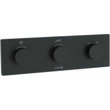 Смеситель для душа Kludi PushTronic 3830039-00 электронный с термостатом черный матовый