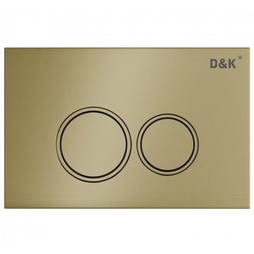 Клавиша смыва D&K Bayern DB1529007 матовое золото