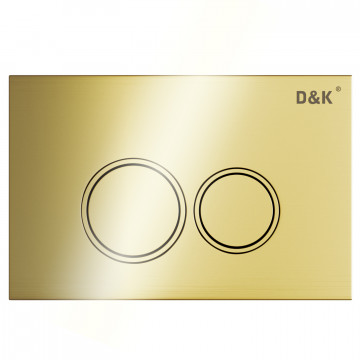 Клавиша смыва D&K Bayern DB1529007.2 золото глянец