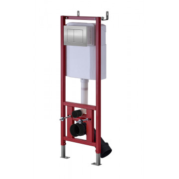 Инсталляция для подвесного унитаза DQ DI8140116 с клавишей хром