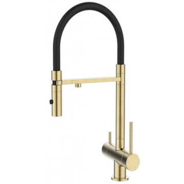 Смеситель для кухни DQ Kitchen DA1462507Gold матовое золото