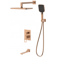 Встраиваемая душевая система DQ Dortmund DA1715633 брашированное розовое золото