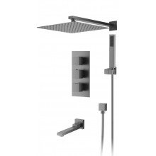 Встраиваемая душевая система DQ Bayern.Liszt DA2515606A04 серый графит