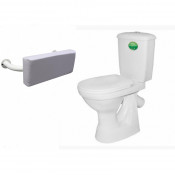 Унитаз для инвалидов и пожилых людей Оскольская Керамика Персона с опорой для спины с подушкой Сан34/Санок АИС-32-400-МОЭК