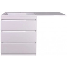 Тумба с раковиной Style Line Даллас СС-00002305/СС-00002300 150 Люкс белый