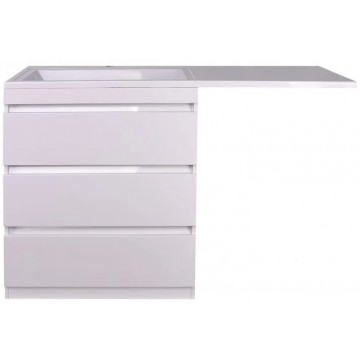 Тумба с раковиной Style Line Даллас СС-00002305/СС-00002300 150 Люкс белый