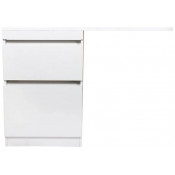 Тумба с раковиной Style Line Даллас СС-00002338/СС-00002388 120 Люкс белая эмаль