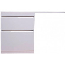 Тумба с раковиной Style Line Даллас СС-00002348/СС-00002391 130 Люкс белая эмаль