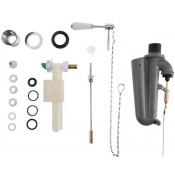 Механизм слива для высокого бачка Kerasan New Catis 754590 хром/белый