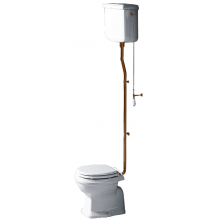 Унитаз с высоким бачком Simas Arcade AR811bi/AR802bi/R01br белый/бронза