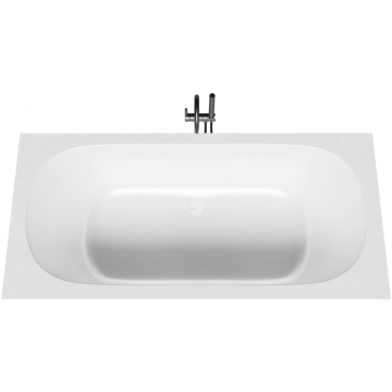 Ванна из литьевого мрамора Salini Ornella Axis Kit 103511M 180х80 белый матовый