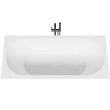 Ванна из литьевого мрамора Salini Ornella Axis Kit 103523M 170х75 белый матовый