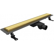 Душевой лоток RGW Drain Leo-31Gb 60213160-06 с решеткой золото брашированное / под плитку