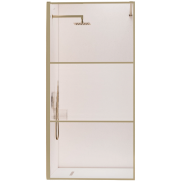 Душевая перегородка RGW Walk In WA-09Gb 06100909-226 90 золото браш/рифленое