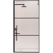 Душевая перегородка RGW Walk In WA-09B 06100910-14 100 черный/прозрачное