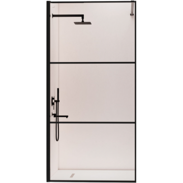 Душевая перегородка RGW Walk In WA-09B 06100912-14 120 черный/прозрачное