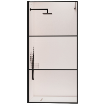 Душевая перегородка RGW Walk In WA-09B 06100910-224 100 черный/рифленое