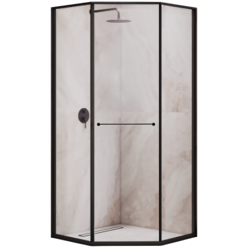 Душевой уголок RGW Stilvoll SV-82B 33328200-14R 100x100 R черный/прозрачное