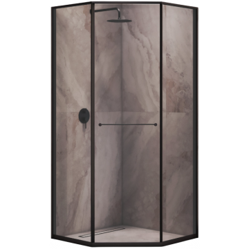 Душевой уголок RGW Stilvoll SV-82B 33328299-34R 90x90 R черный/тонированное