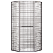 Душевой уголок RGW Stilvoll SV-82Gr 33328299-2410R 90x90 R серый/прозрачное с рисунком