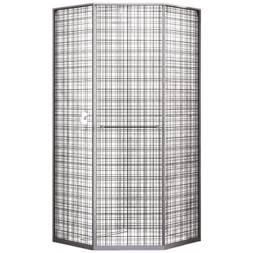 Душевой уголок RGW Stilvoll SV-82Gr 33328200-2410R 100x100 R серый/прозрачное с рисунком