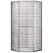 Душевой уголок RGW Stilvoll SV-82Gr 33328299-2410L 90x90 L серый/прозрачное с рисунком