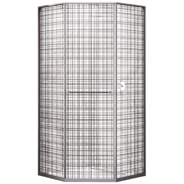 Душевой уголок RGW Stilvoll SV-82Gr 33328200-2410L 100x100 L серый/прозрачное с рисунком