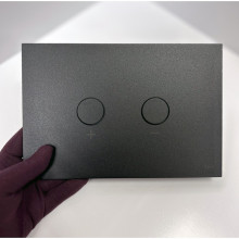 Кнопка смыва OLI BLINK чёрная матовая 878490 ПНЕВМО