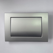 Кнопка смыва антивандальная OLI METAL DUAL 011421 MEX матовый хром